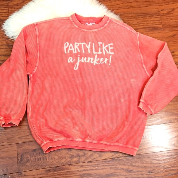 Corded Crew Cotton Crewneck Sweatshirt - Picture 1 of 4